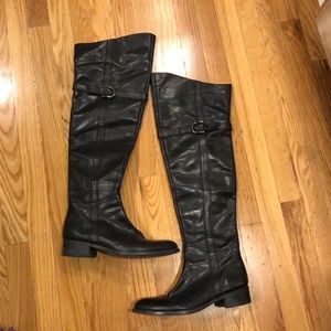 Above the Knee Leather Boots